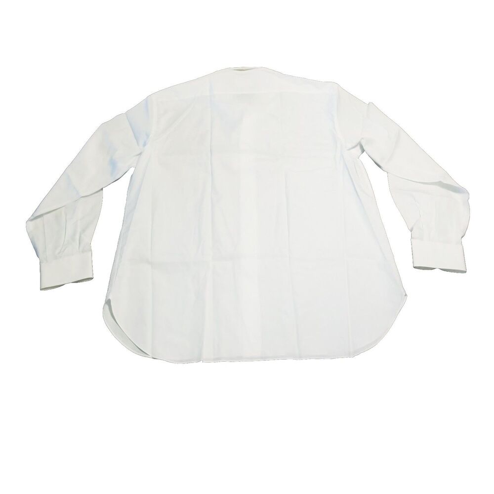 NWT Brioni Dress Shirt Men's Size 43 17 White 100% Cotton Long Sleeve  New w/Tag - Picture 3 of 7